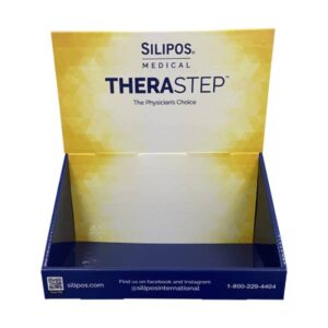 silipos therastep 段ボール製ディスプレイトレイ
