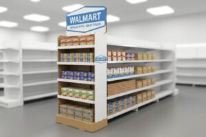 Walmart Cardboard End Cap Displays