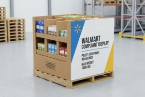 Gestaltung von Displays unter Berücksichtigung der Verpackungsanforderungen von Walmart