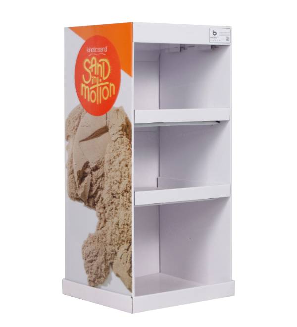 3 tier kinetic sand cardboard display