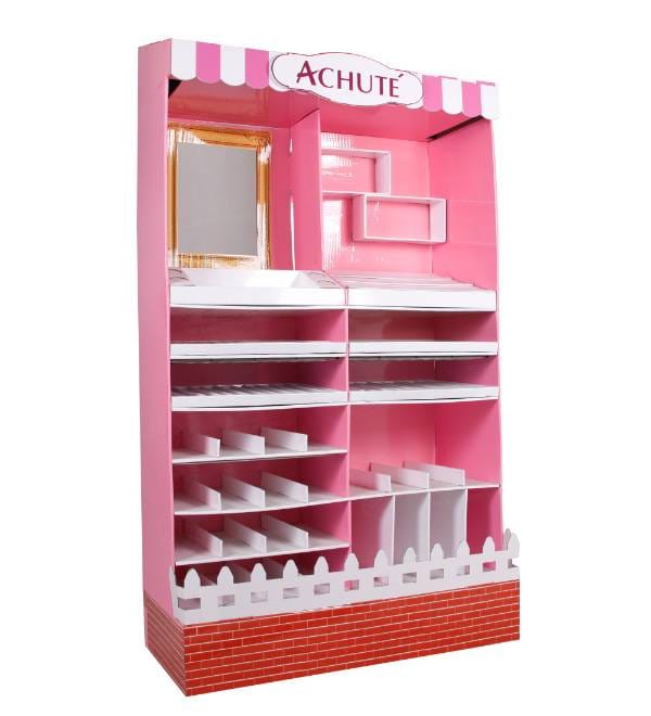 achute custom cosmetic cardboard display