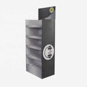 audio accessories cardboard display stand
