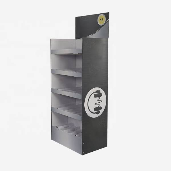audio accessories cardboard display stand