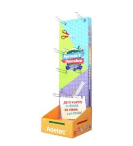 back to school cardboard display adetec