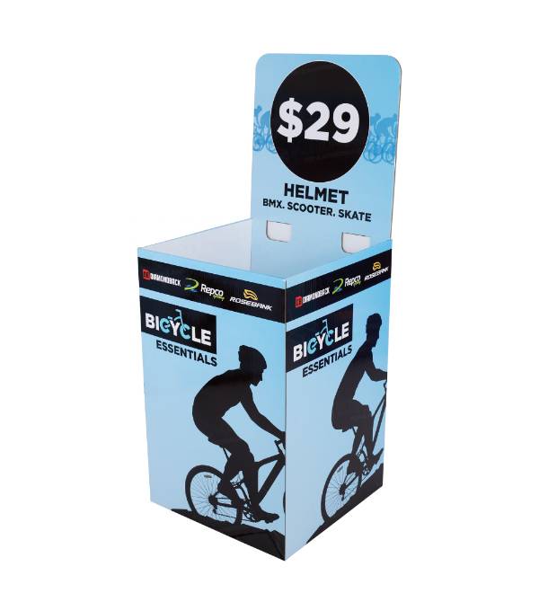 bicycle essentials cardboard display main