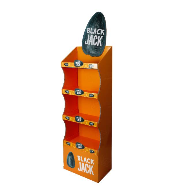 black jack 4 tier cardboard display