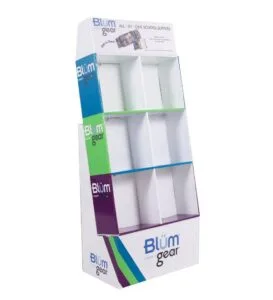 Giá trưng bày bằng bìa cứng Blum Gear