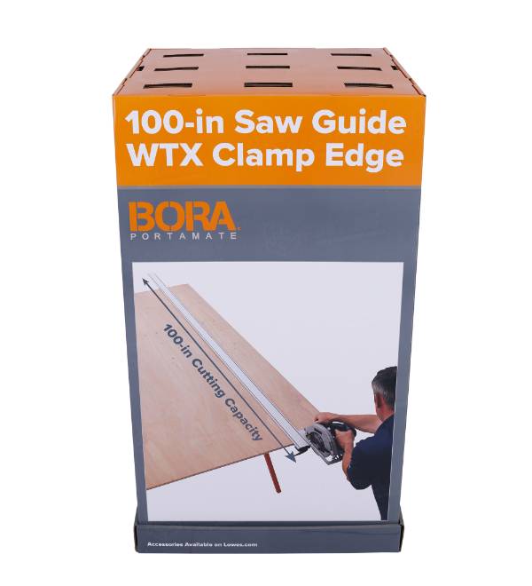 bora portamate saw guide cardboard display