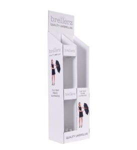 brellerz umbrella cardboard display