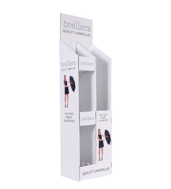 brellerz umbrella cardboard display