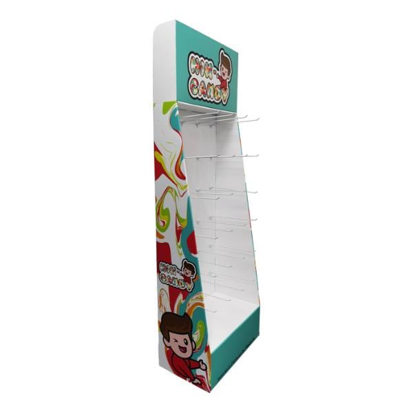 candy merchandising cardboard display