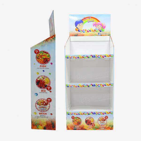 candy world cardboard floor display