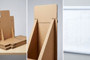 cardboard display blueprint design