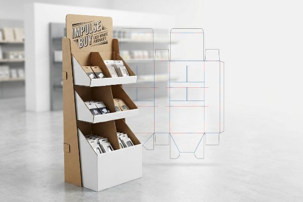 Floor & Countertop Cardboard Displays Encourage Last-Minute Purchases