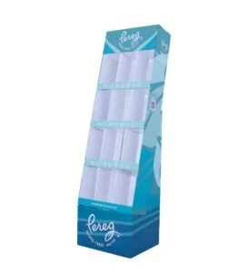 expositor de papelão fsdu alimentos naturais