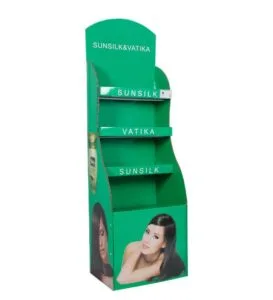 cardboard display hair care shampoo fsdu