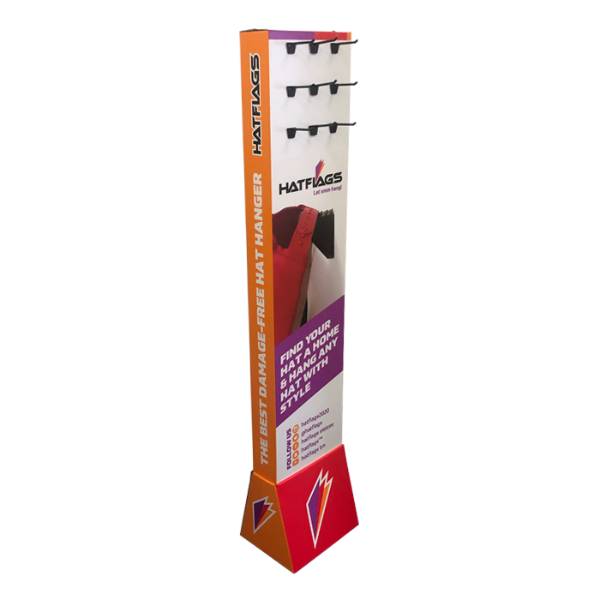 cardboard display hat hanger stand