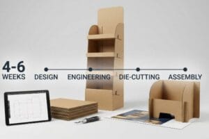 cardboard display lead time