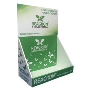 cardboard display reagron counter unit