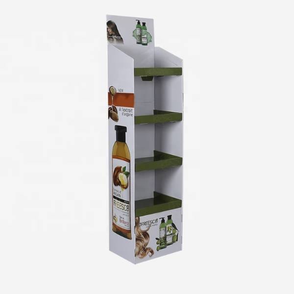 cardboard display skincare retail unit