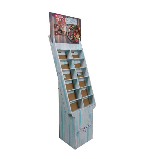 cardboard display stand bbq merchandiser