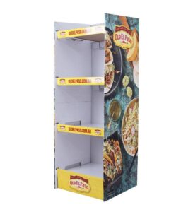 cardboard floor display mexican food fsdu
