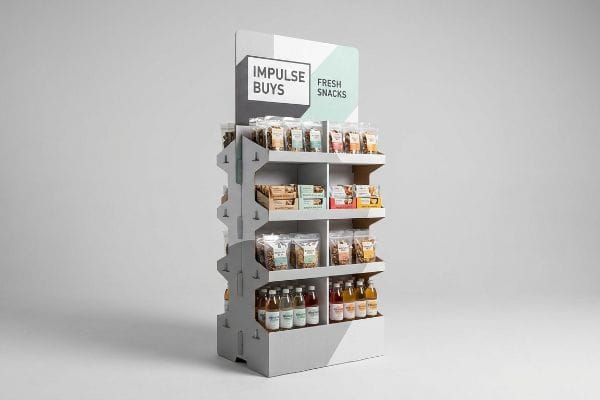 cardboard impulse buy display