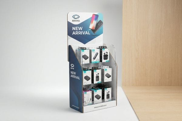 cardboard pop display new arrival electronics