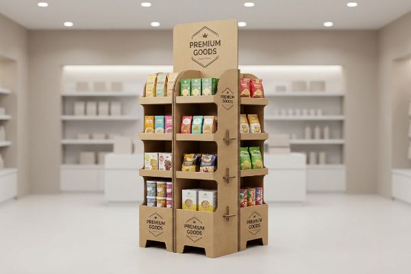 cardboard retail display stand