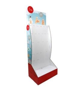 christmas baking cardboard display peg hook