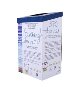 clothing collection cardboard display