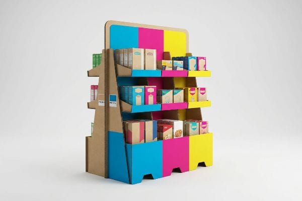 cmyk cardboard display