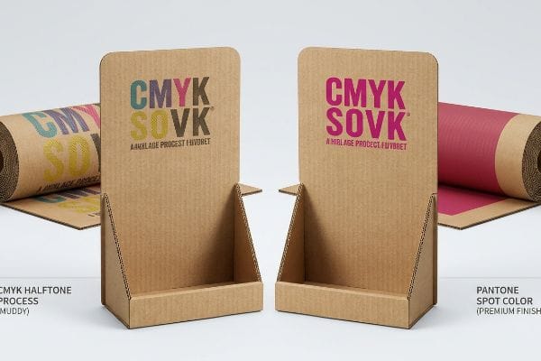 Corrugated cardboard display stands showcase