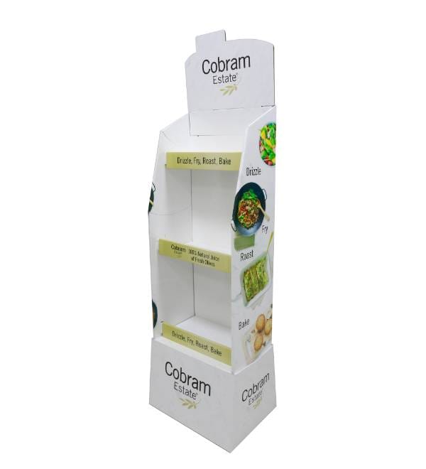 cobram estate cardboard display front