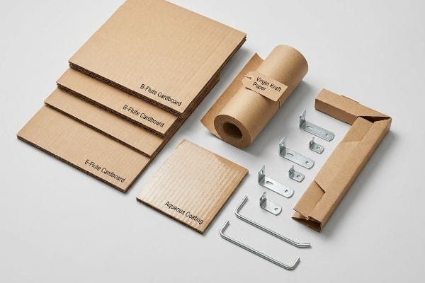 supports en carton ondulé kraft