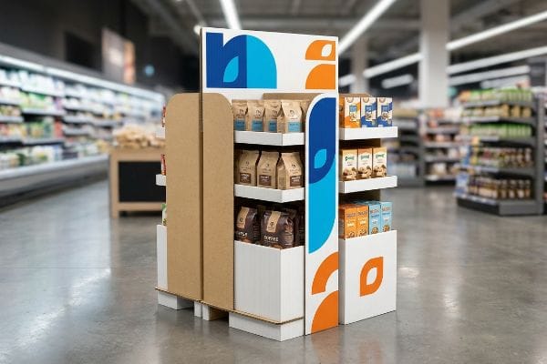 présentoir publicitaire en carton ondulé 6