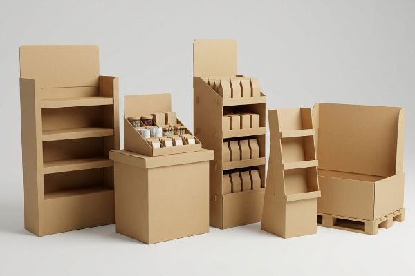 corrugated cardboard retail displays