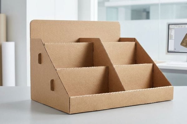 corrugated counter display prototype