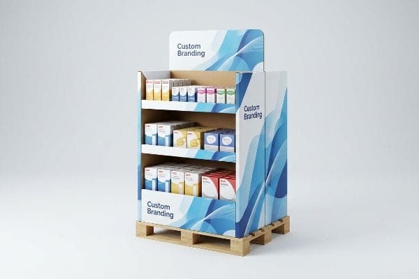 corrugated custom pallet display
