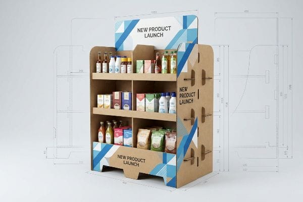 Por que os displays de papelão são populares no varejo?