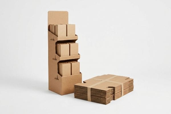 corrugated display boxes flat pack