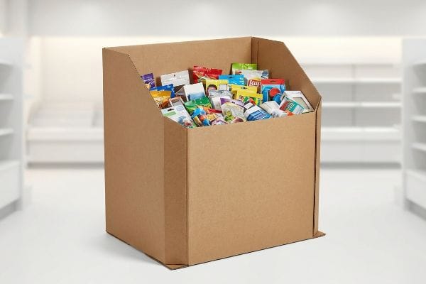 conteneur à déchets en carton ondulé 1