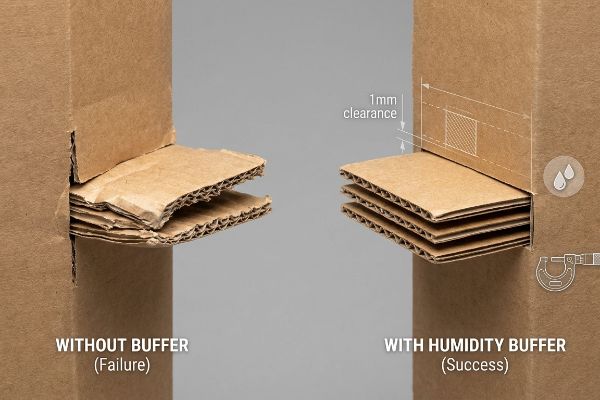 Corrugated cardboard tabs illustrating