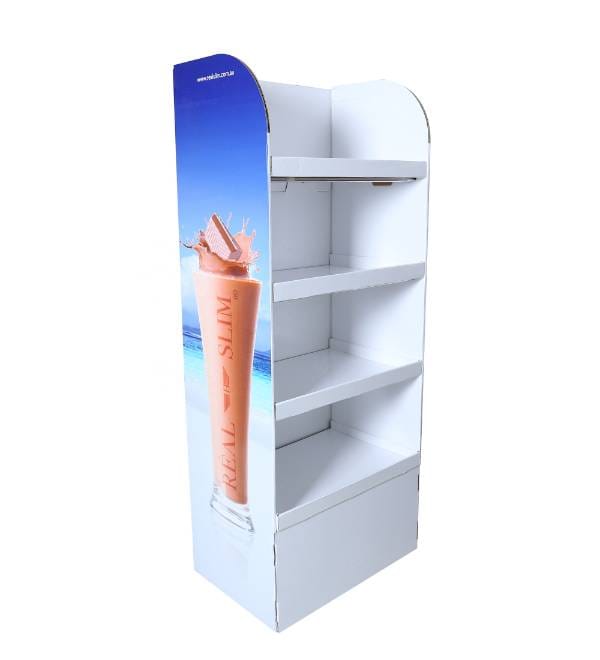 custom 4 tier cardboard display fsdu
