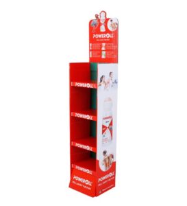 custom 4 tier cardboard display health products