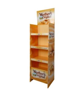 custom 4 tier cardboard display stand
