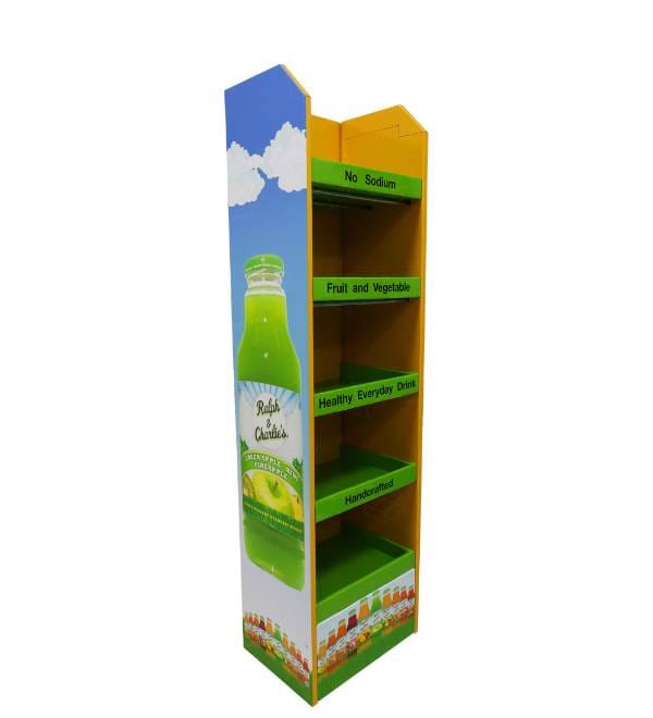 custom beverage cardboard display stand