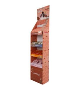 カスタムレンガ模様の段ボール製ディスプレイ用化粧品