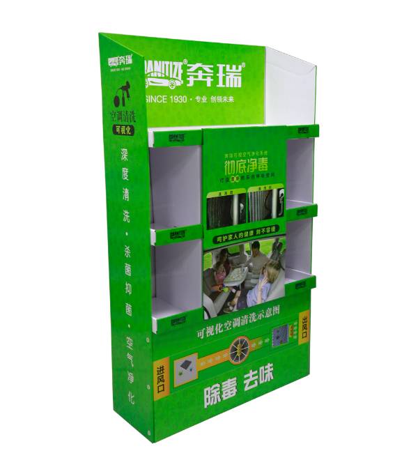 custom cardboard display automotive sanitizer fsdu