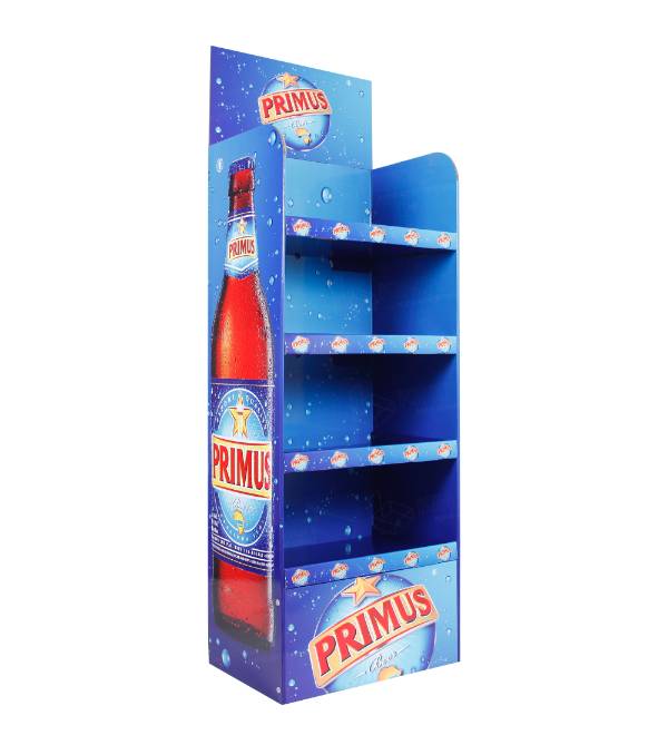custom cardboard display beverage retail